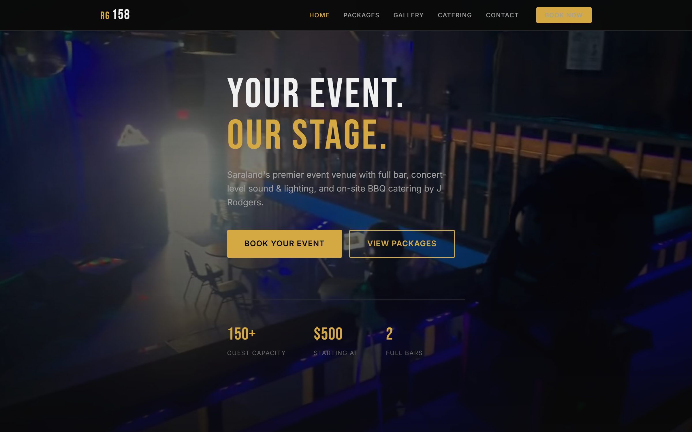 RG 158 Venue website